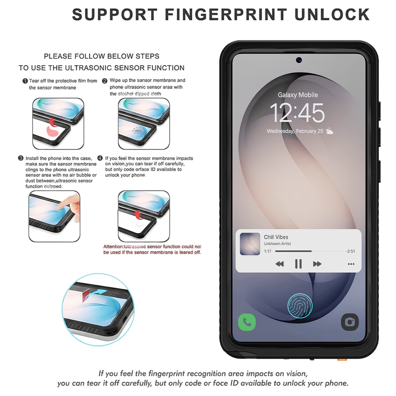 Fingerprint Reader Sticker Film