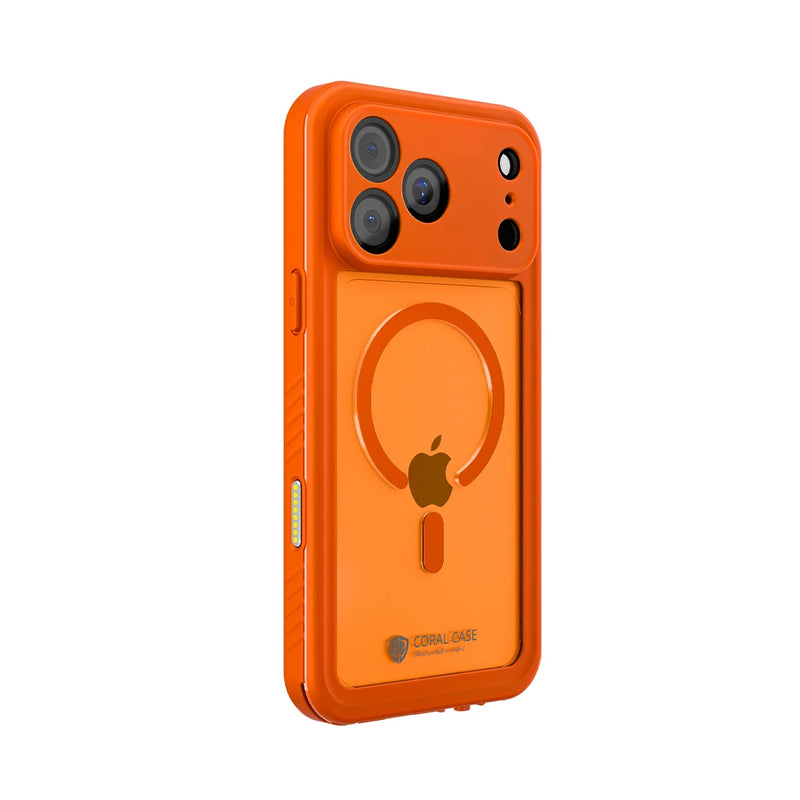 iPhone 17 Pro | Full Body Waterproof Orange Case