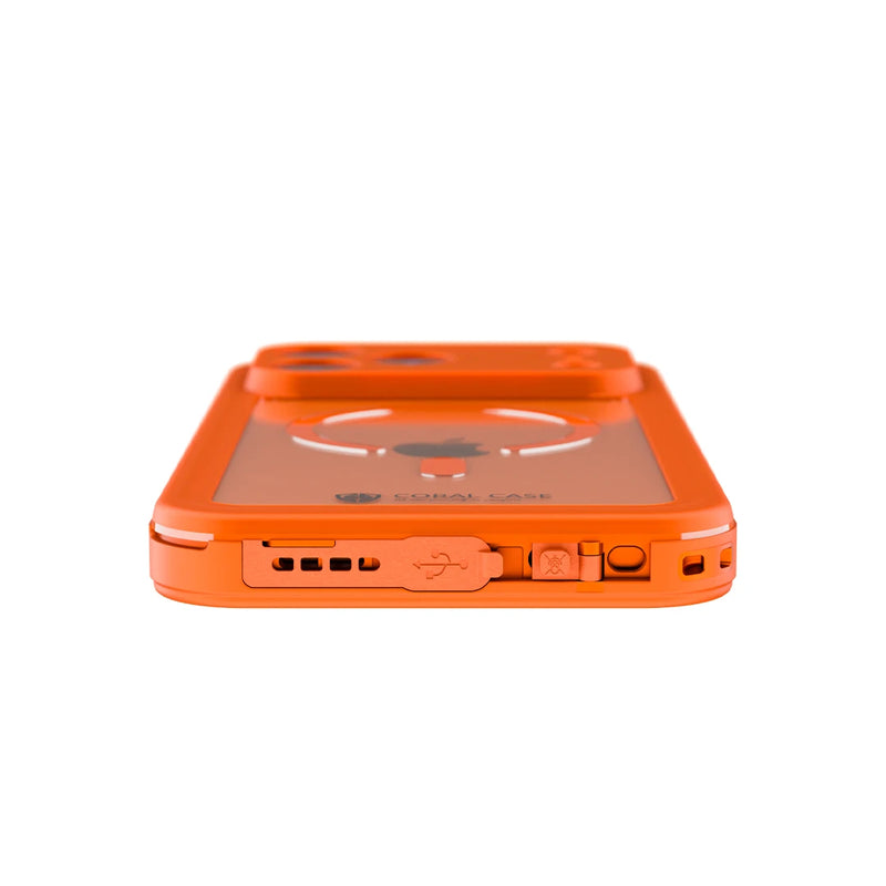 iPhone 17 Pro Max | Full Body Waterproof Orange Case