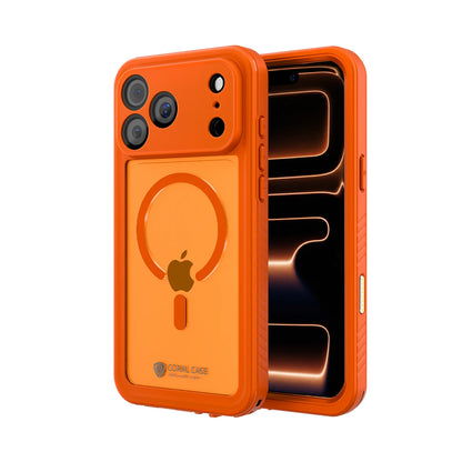 iPhone 17 Pro Max | Full Body Waterproof Orange Case