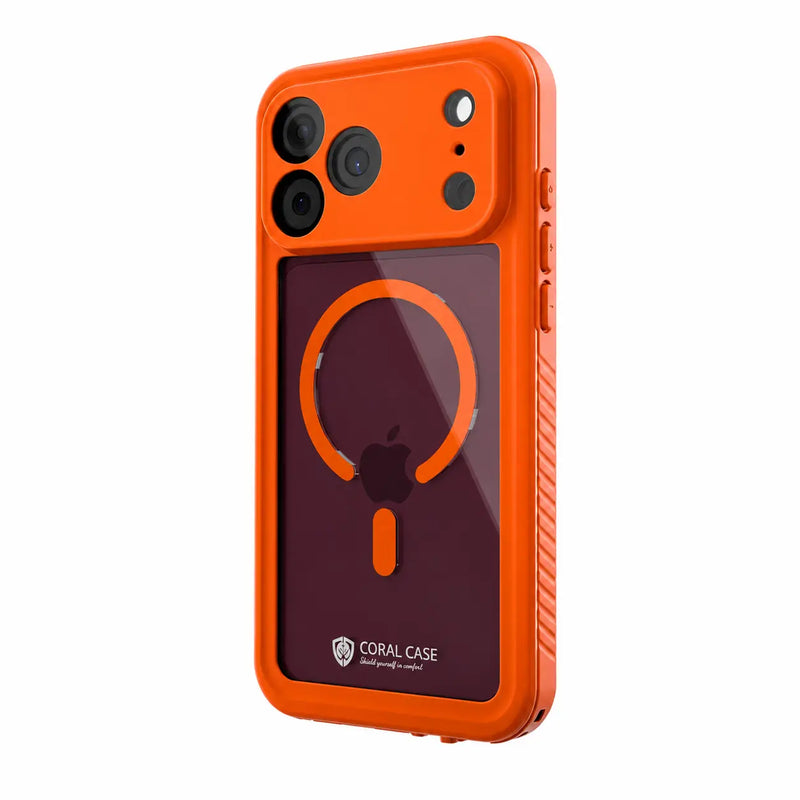 iPhone 18 Pro | Full Body Waterproof Orange Case