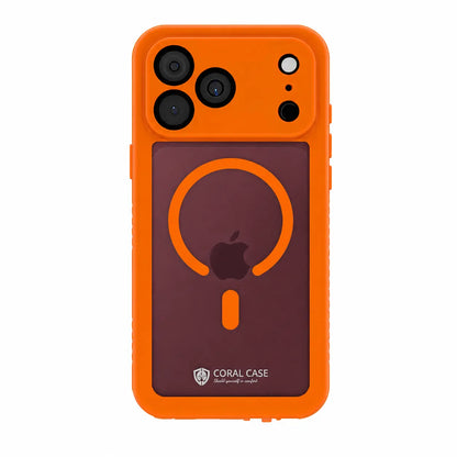 iPhone 18 Pro Max | Full Body Waterproof Orange Case